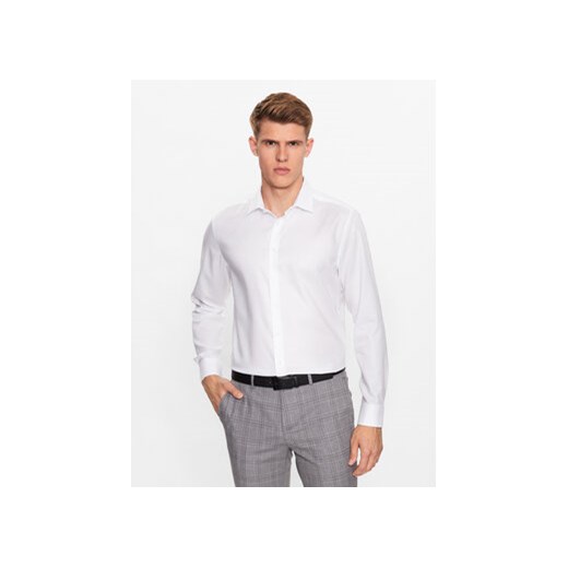 Seidensticker Koszula 01.693650 Biały Slim Fit ze sklepu MODIVO w kategorii Koszule męskie - zdjęcie 168574180