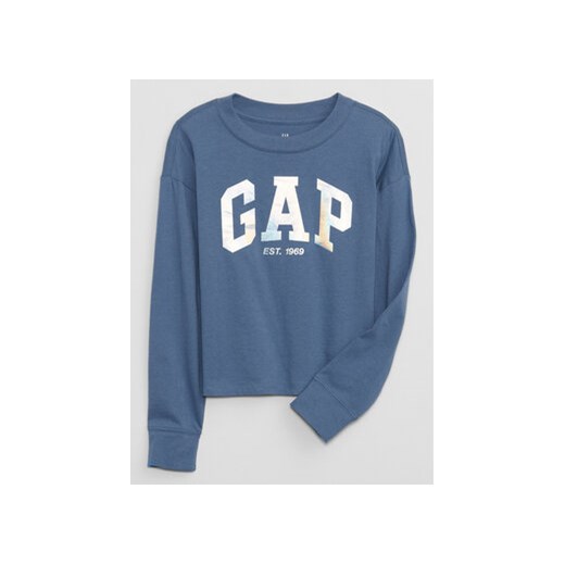 Gap Bluza 788206-03 Niebieski Regular Fit ze sklepu MODIVO w kategorii Bluzy dziewczęce - zdjęcie 168574340