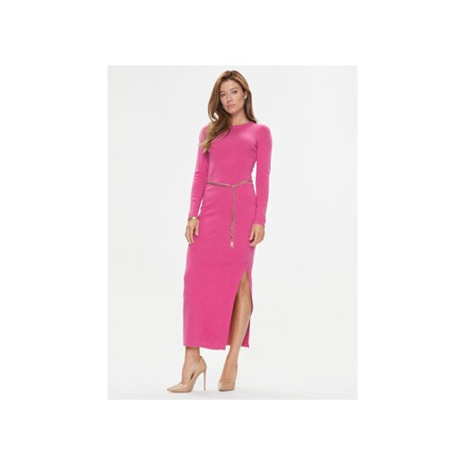 MICHAEL Michael Kors Sukienka dzianinowa MF381UN4VR Różowy Slim Fit ze sklepu MODIVO w kategorii Sukienki - zdjęcie 168574970