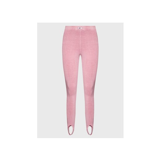 Reebok Legginsy Classics Natural Dye Stirrup HK4961 Różowy Slim Fit ze sklepu MODIVO w kategorii Spodnie damskie - zdjęcie 168575344