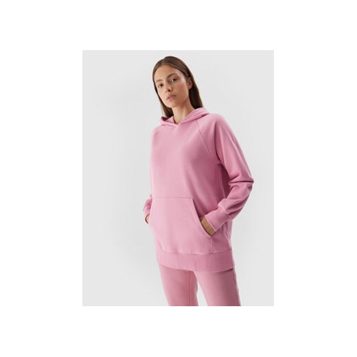 4F Bluza 4FAW23TSWSF0725 Różowy Regular Fit ze sklepu MODIVO w kategorii Bluzy damskie - zdjęcie 168575363