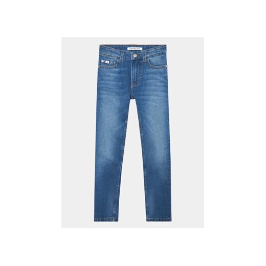 Calvin Klein Jeans Jeansy IB0IB01716 Niebieski Slim Fit ze sklepu MODIVO w kategorii Spodnie chłopięce - zdjęcie 168575521
