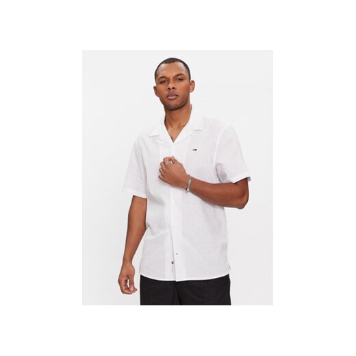 Tommy Jeans Koszula Camp DM0DM18963 Biały Regular Fit ze sklepu MODIVO w kategorii Koszule męskie - zdjęcie 168575552