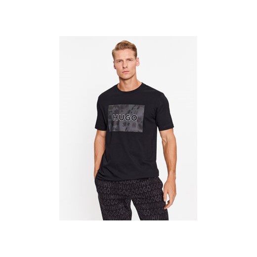 Hugo T-Shirt Dulive 50498220 Czarny Regular Fit ze sklepu MODIVO w kategorii T-shirty męskie - zdjęcie 168575760