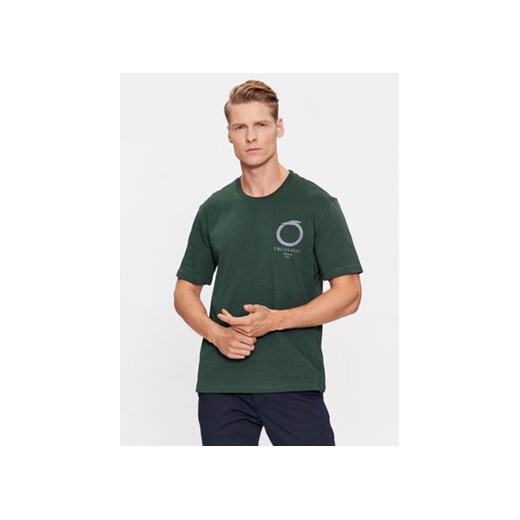 Trussardi T-Shirt 52T00771 Zielony Regular Fit ze sklepu MODIVO w kategorii T-shirty męskie - zdjęcie 168575920