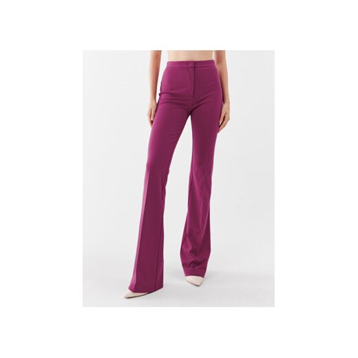 Pinko Spodnie materiałowe 100054 A15M Fioletowy Straight Leg ze sklepu MODIVO w kategorii Spodnie damskie - zdjęcie 168576004