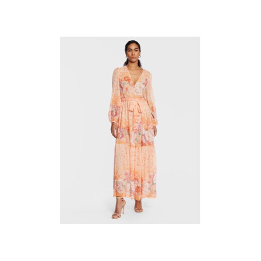 TWINSET Sukienka letnia 231TP2738 Pomarańczowy Regular Fit ze sklepu MODIVO w kategorii Sukienki - zdjęcie 168576412