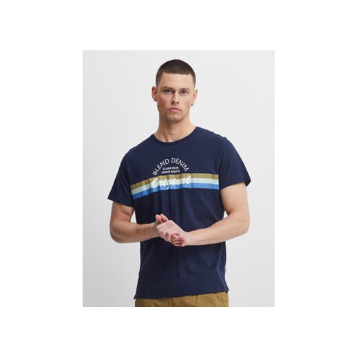 Blend T-Shirt 20715035 Granatowy Regular Fit ze sklepu MODIVO w kategorii T-shirty męskie - zdjęcie 168576440