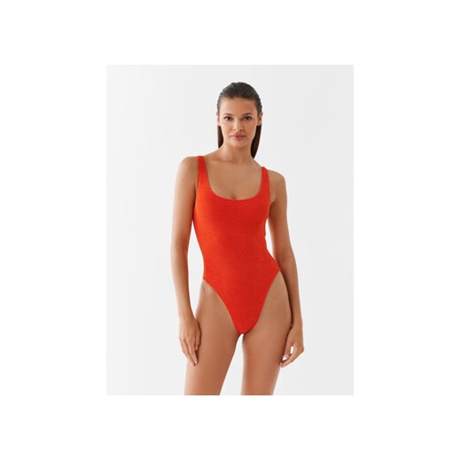 Calvin Klein Swimwear Strój kąpielowy KW0KW02214 Pomarańczowy XS MODIVO wyprzedaż