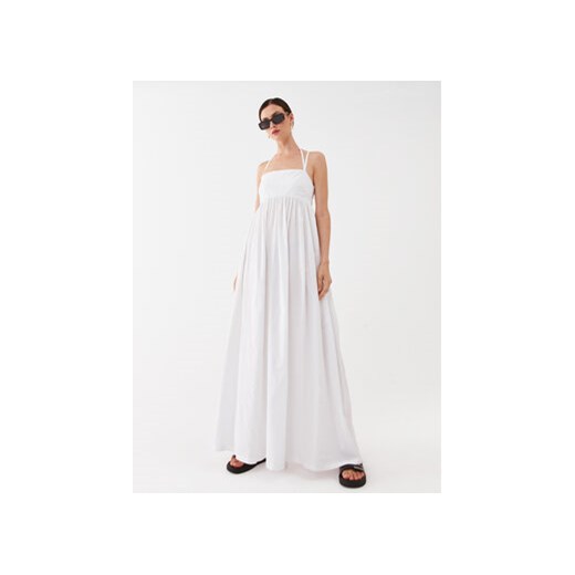 KARL LAGERFELD Sukienka codzienna 231W2220 Biały Relaxed Fit ze sklepu MODIVO w kategorii Sukienki - zdjęcie 168576944