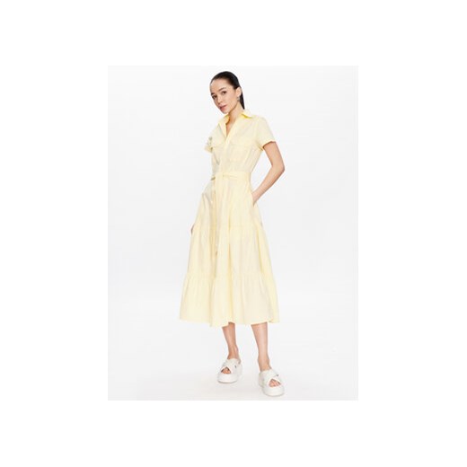 Polo Ralph Lauren Sukienka koszulowa 211904864001 Żółty Regular Fit ze sklepu MODIVO w kategorii Sukienki - zdjęcie 168577070