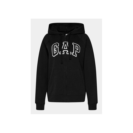 Gap Bluza 463503-02 Czarny Regular Fit ze sklepu MODIVO w kategorii Bluzy damskie - zdjęcie 168578200