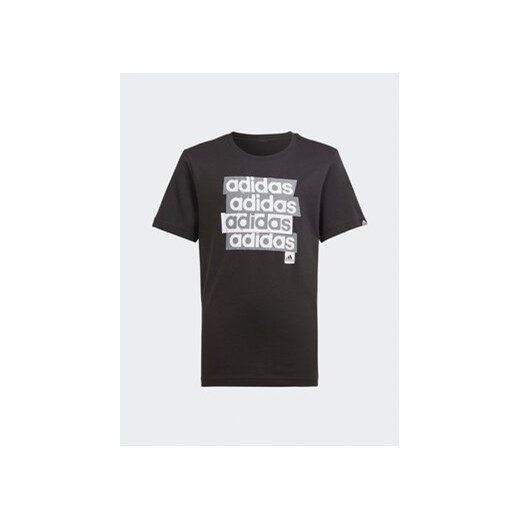 adidas T-Shirt HR8144 Czarny ze sklepu MODIVO w kategorii T-shirty chłopięce - zdjęcie 168578352