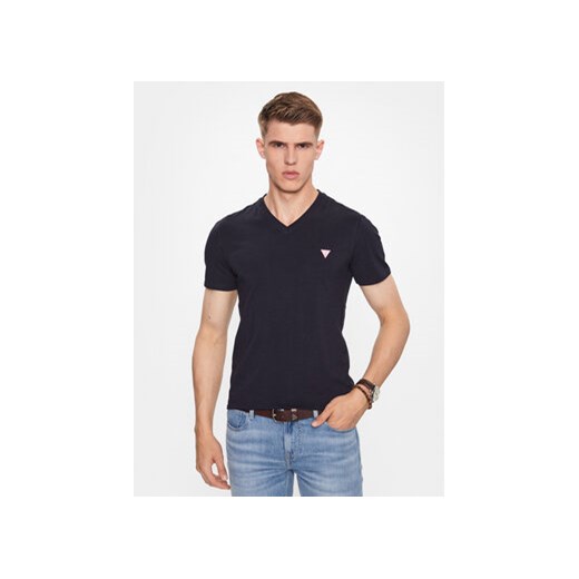 Guess T-Shirt M2YI32 J1314 Granatowy Slim Fit ze sklepu MODIVO w kategorii T-shirty męskie - zdjęcie 168578424
