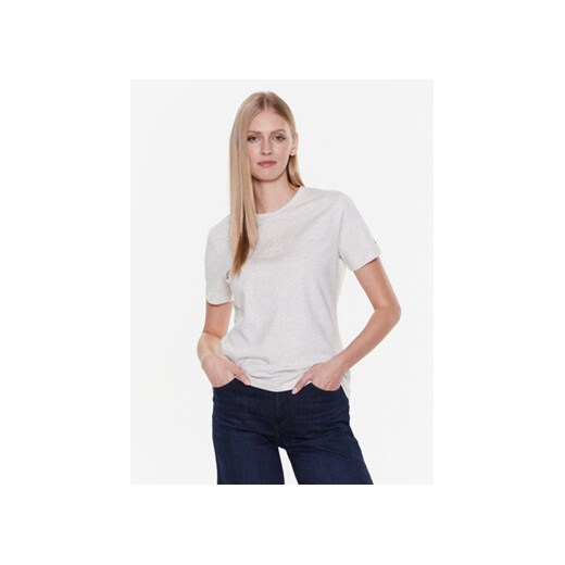 Tommy Hilfiger T-Shirt Applique WW0WW37184 Szary Regular Fit ze sklepu MODIVO w kategorii Bluzki damskie - zdjęcie 168578622