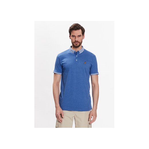 Brave Soul Polo MPS-131GLOVER Niebieski Regular Fit ze sklepu MODIVO w kategorii T-shirty męskie - zdjęcie 168578982