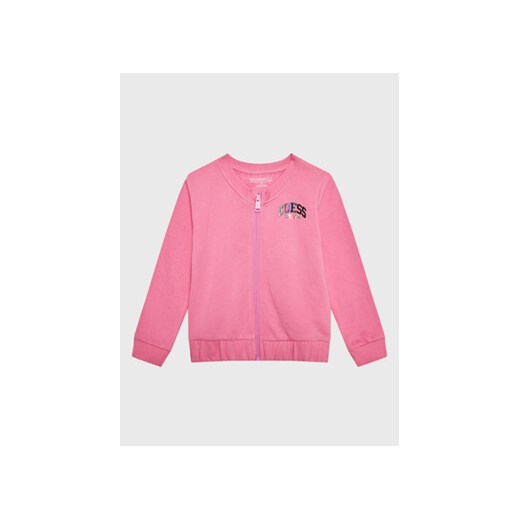 Guess Bluza K3RQ01 KA6R0 Różowy Regular Fit ze sklepu MODIVO w kategorii Bluzy dziewczęce - zdjęcie 168579341