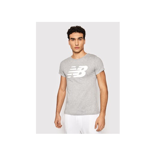 New Balance T-Shirt Nb Cl Fly NBWT0381 Szary Athletic Fit New Balance M okazyjna cena MODIVO