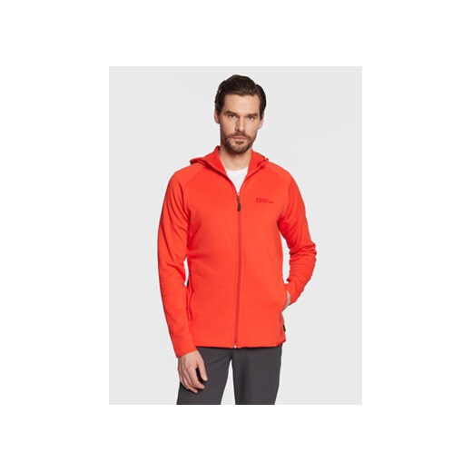 Jack Wolfskin Polar Baiselberg 1710541 Czerwony Regular Fit ze sklepu MODIVO w kategorii Bluzy męskie - zdjęcie 168580383
