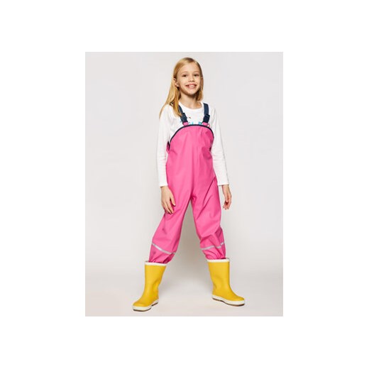 Playshoes Spodnie przeciwdeszczowe 405424 D Różowy Regular Fit ze sklepu MODIVO w kategorii Spodnie dziewczęce - zdjęcie 168580830