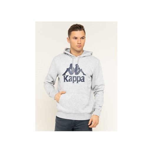 Kappa Bluza 705322 Szary Regular Fit ze sklepu MODIVO w kategorii Bluzy męskie - zdjęcie 168581073
