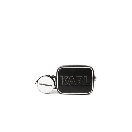 Karl Lagerfeld Kids Zestaw torebka i portfel Z10171 Czarny ze sklepu MODIVO w kategorii Torby i walizki dziecięce - zdjęcie 168581191