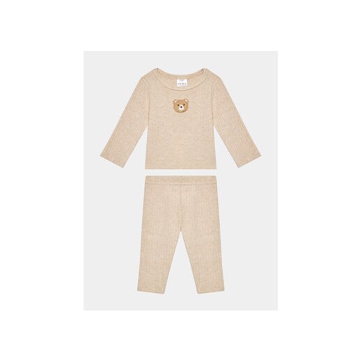 Jamiks Komplet bluzka i spodnie Bull JZG443 Beżowy Regular Fit ze sklepu MODIVO w kategorii Komplety niemowlęce - zdjęcie 168581730