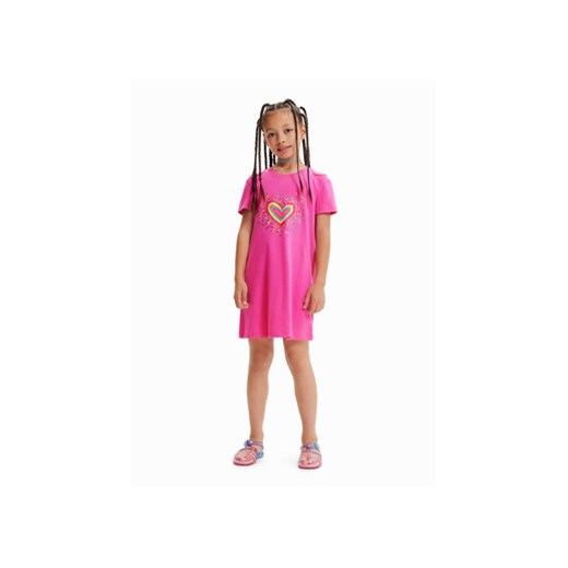 Desigual Sukienka codzienna 23SGVK09 Różowy Regular Fit ze sklepu MODIVO w kategorii Sukienki dziewczęce - zdjęcie 168581820