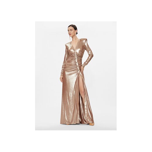 Babylon Sukienka wieczorowa T_S00833 Złoty Regular Fit ze sklepu MODIVO w kategorii Sukienki - zdjęcie 168581833