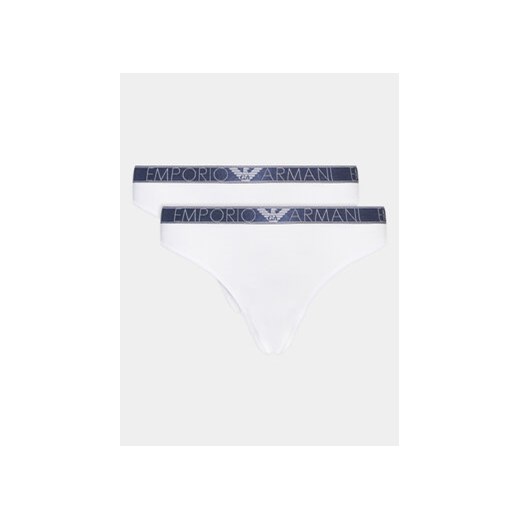 Emporio Armani Underwear Komplet 2 par stringów 163333 3R221 00010 Biały ze sklepu MODIVO w kategorii Majtki damskie - zdjęcie 168581873