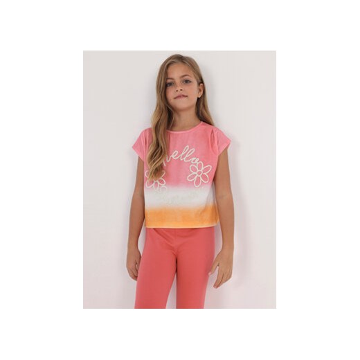 Mayoral T-Shirt 6055 Koralowy ze sklepu MODIVO w kategorii Bluzki dziewczęce - zdjęcie 168582531