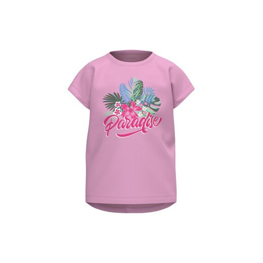 NAME IT T-Shirt 13215239 Różowy Regular Fit ze sklepu MODIVO w kategorii Bluzki dziewczęce - zdjęcie 168582540