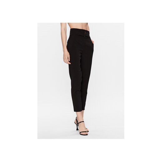 Babylon Spodnie materiałowe S_S00508 Czarny Regular Fit ze sklepu MODIVO w kategorii Spodnie damskie - zdjęcie 168582724