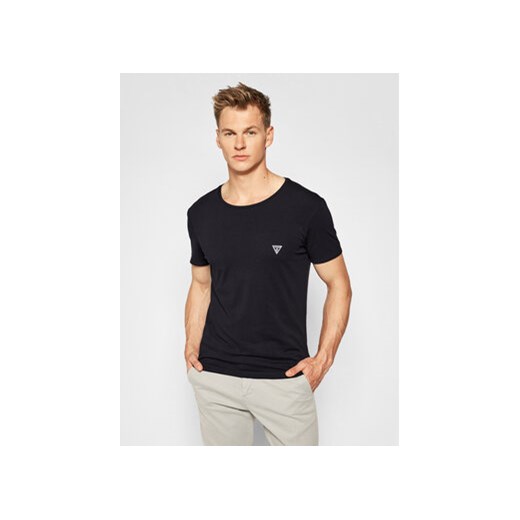 Guess T-Shirt U97M00 JR003 Czarny Slim Fit ze sklepu MODIVO w kategorii T-shirty męskie - zdjęcie 168582791