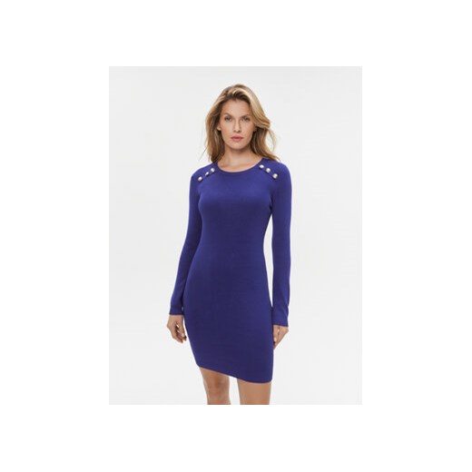 Morgan Sukienka dzianinowa 232-RMIBA Niebieski Slim Fit ze sklepu MODIVO w kategorii Sukienki - zdjęcie 168582884