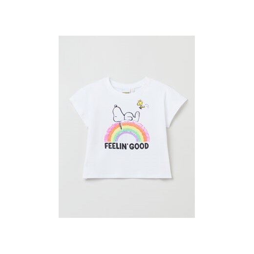 OVS T-Shirt 1759667 Biały Regular Fit ze sklepu MODIVO w kategorii Bluzki dziewczęce - zdjęcie 168583044