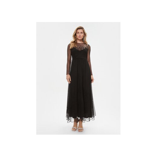 TWINSET Sukienka wieczorowa 232TP2101 Czarny Regular Fit ze sklepu MODIVO w kategorii Sukienki - zdjęcie 168583440