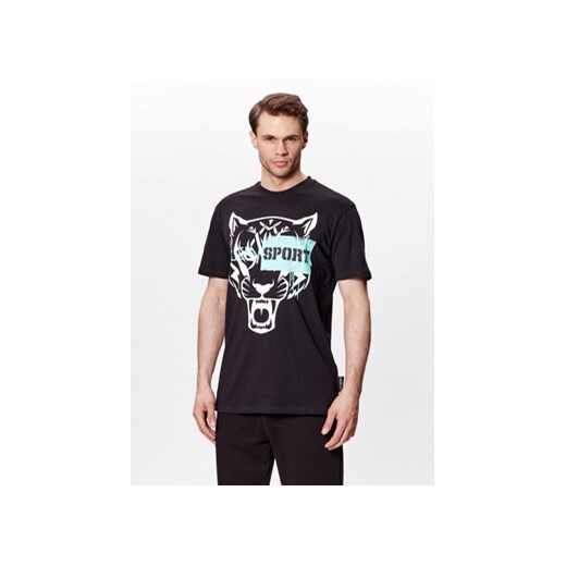 Plein Sport T-Shirt SACC MTK6029 SJY001N Czarny Regular Fit ze sklepu MODIVO w kategorii T-shirty męskie - zdjęcie 168583524