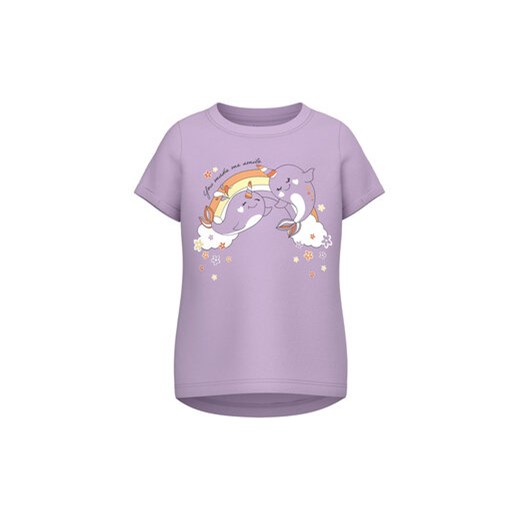 NAME IT T-Shirt 13217330 Fioletowy Regular Fit ze sklepu MODIVO w kategorii Bluzki dziewczęce - zdjęcie 168584061