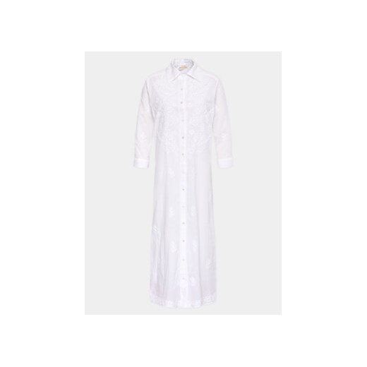 Selmark Sukienka koszulowa Vestido BC069 Biały Regular Fit ze sklepu MODIVO w kategorii Sukienki - zdjęcie 168584191