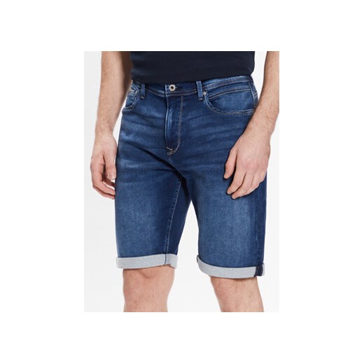 Pepe Jeans Szorty jeansowe Jack Short PM801022CQ8 Niebieski Regular Fit ze sklepu MODIVO w kategorii Spodenki męskie - zdjęcie 168584281