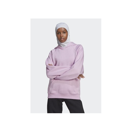 adidas Bluza ALL SZN Fleece HN4214 Różowy Loose Fit ze sklepu MODIVO w kategorii Bluzy damskie - zdjęcie 168584480