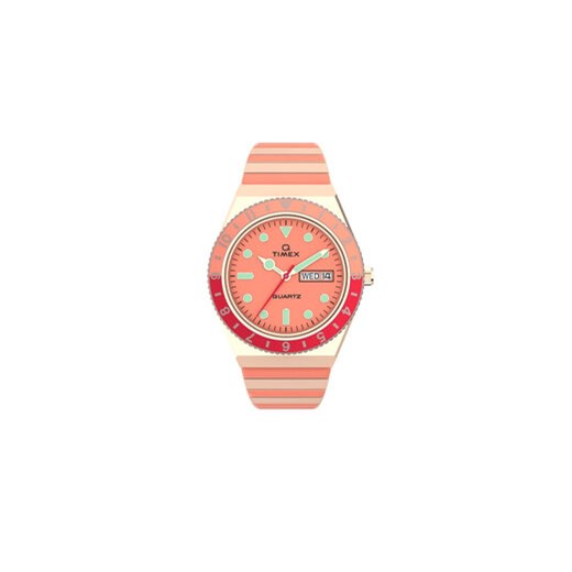 Timex Zegarek Q Timex Malibu TW2V38600 Różowy ze sklepu MODIVO w kategorii Zegarki - zdjęcie 168584611