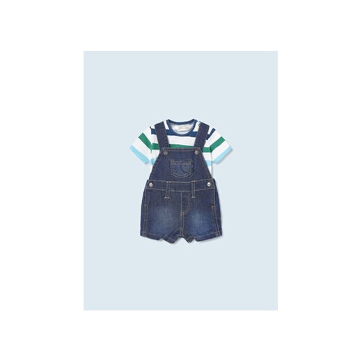 Mayoral Komplet t-shirt i ogrodniczki 1628 Granatowy ze sklepu MODIVO w kategorii Komplety niemowlęce - zdjęcie 168585042