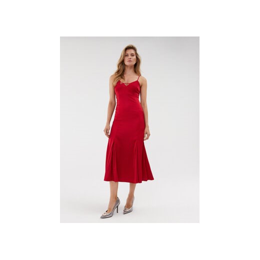 Guess Sukienka codzienna W3BK0T WEFC2 Czerwony Regular Fit ze sklepu MODIVO w kategorii Sukienki - zdjęcie 168585241