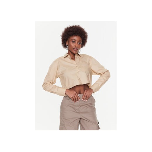 Remain Koszula Cotton Poplin RM2069 Beżowy Regular Fit ze sklepu MODIVO w kategorii Koszule damskie - zdjęcie 168585362