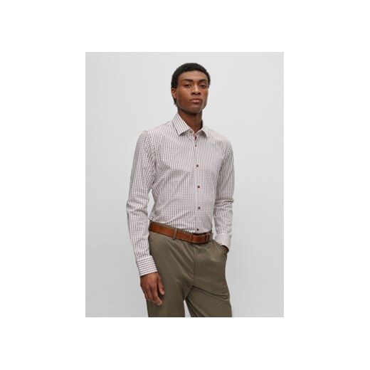 Boss Koszula H-Hank 50496586 Biały Slim Fit ze sklepu MODIVO w kategorii Koszule męskie - zdjęcie 168585382