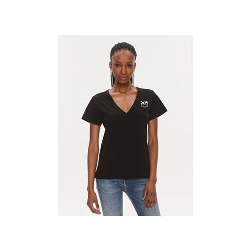 Pinko T-Shirt 102950 A1N8 Czarny Regular Fit ze sklepu MODIVO w kategorii Bluzki damskie - zdjęcie 168585562