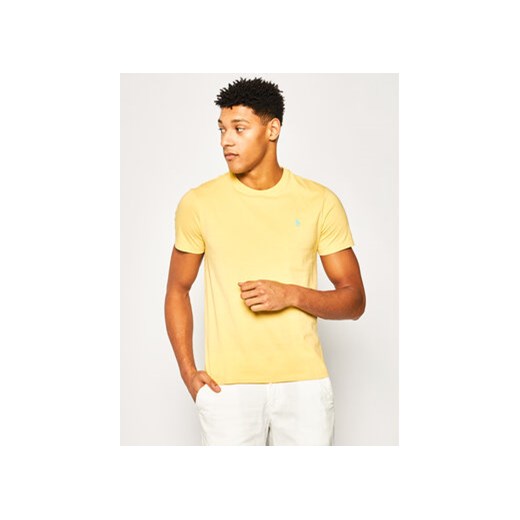 Polo Ralph Lauren T-Shirt 710671438 Żółty Custom Slim Fit ze sklepu MODIVO w kategorii T-shirty męskie - zdjęcie 168585784