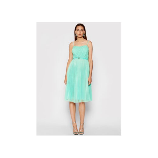 Rinascimento Sukienka koktajlowa CFC0103673003 Zielony Regular Fit ze sklepu MODIVO w kategorii Sukienki - zdjęcie 168586412
